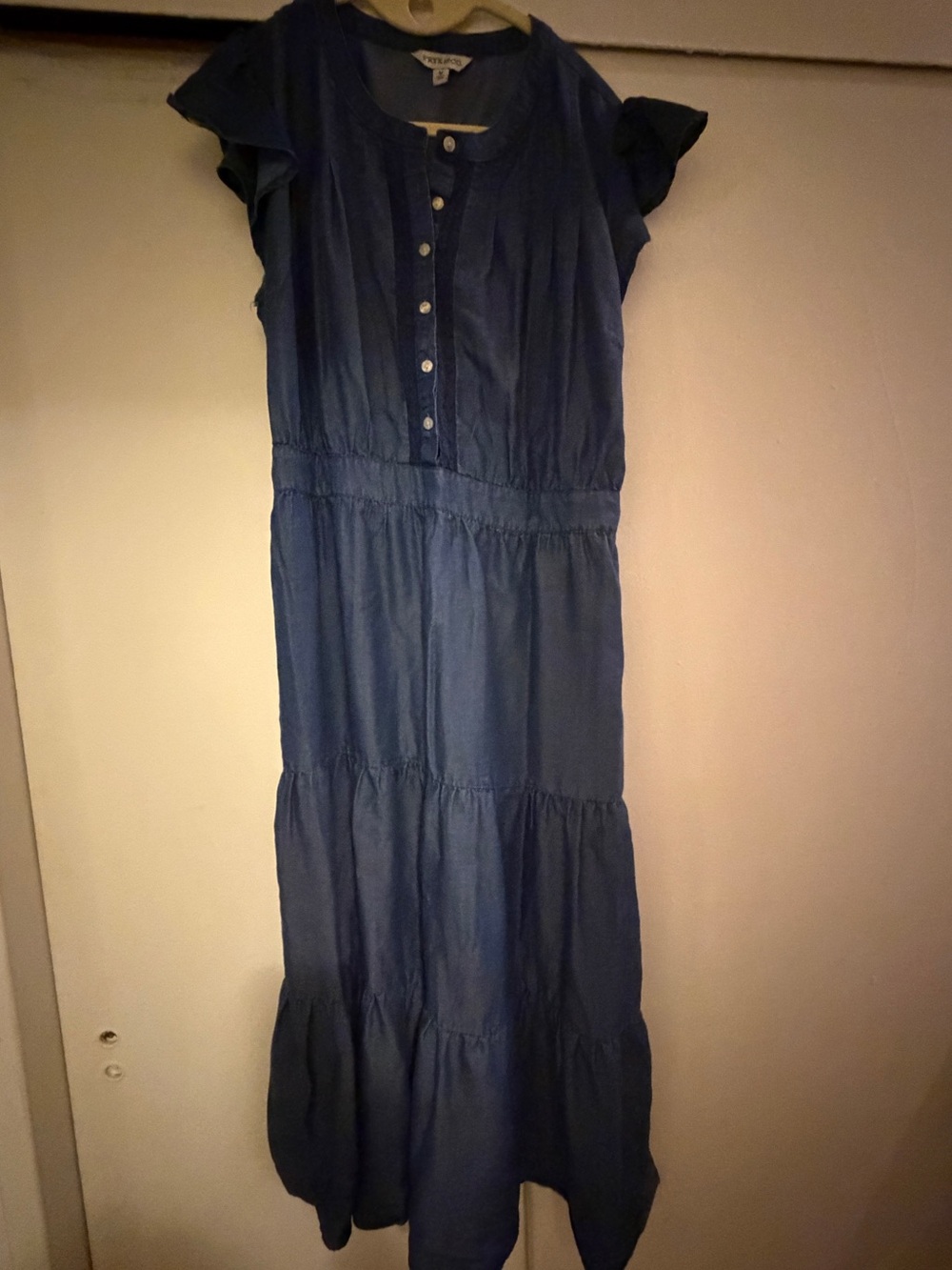 Women’s denim blend maxi dress size medium